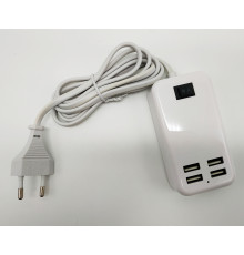 T3677 Сетевое зарядное устройство LDT-4USB c проводом