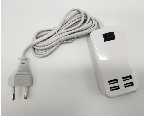 T3677 Сетевое зарядное устройство LDT-4USB c проводом