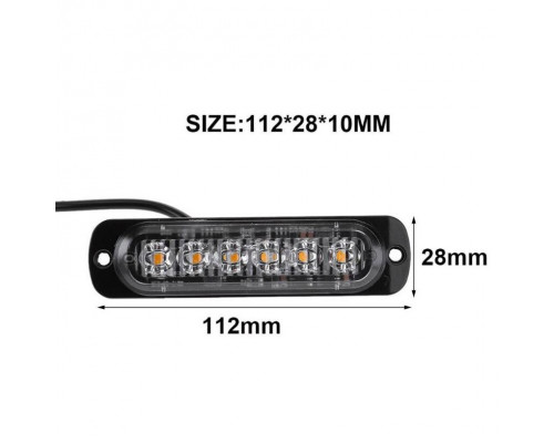 T4512 LED Ходовые Огни стробоскопические  DC12V (белый)