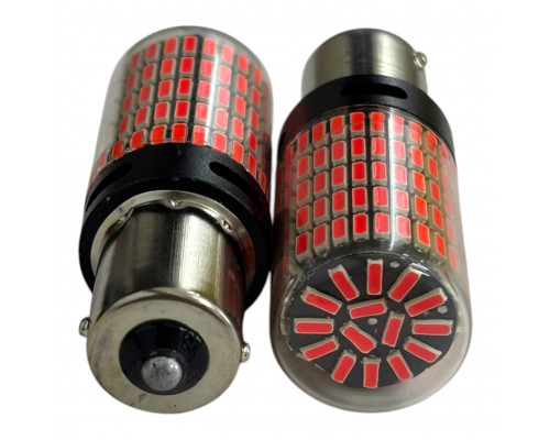 T5568 Авто лампа КРАСНЫЙ 1156 Р21W 12-24V 150SMD 2шт