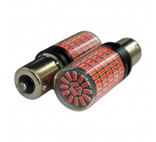T5568 Авто лампа КРАСНЫЙ 1156 Р21W 12-24V 150SMD 2шт