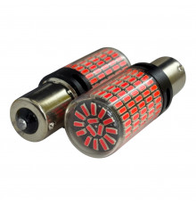 T5568 Авто лампа КРАСНЫЙ 1156 Р21W 12-24V 150SMD 2шт