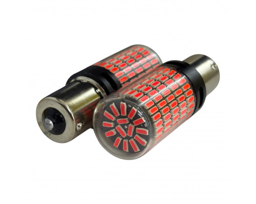 T5568 Авто лампа КРАСНЫЙ 1156 Р21W 12-24V 150SMD 2шт