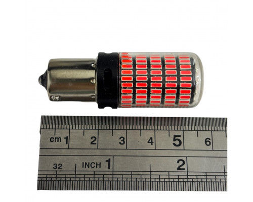 T5568 Авто лампа КРАСНЫЙ 1156 Р21W 12-24V 150SMD 2шт