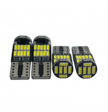 T5565 Авто лампа (4 ШТ) LED БЕЛЫЙ 6000K T10 w5w 26SMD 4шт