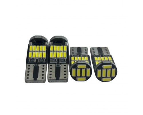 T5565 Авто лампа (4 ШТ) LED БЕЛЫЙ 6000K T10 w5w 26SMD 4шт