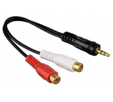 T3679 Переходник, кабель Джек Jack 3.5 Male (папа) - 2 RCA Female (мама) Тюльпан гнездо