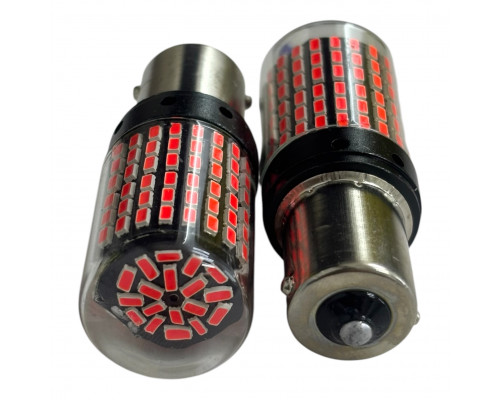 T5564 Авто лампа КРАСНЫЙ 1156 Р21W 12-24V 1000LM 2шт