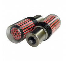 T5564 Авто лампа КРАСНЫЙ 1156 Р21W 12-24V 1000LM 2шт