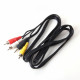 T0946 Кабель AUX 3 тюльпана + джек 1м 3RCA-AUX OT-AVC01