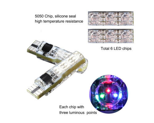 T4483 Лампа T10 RGB с пультом управления AV002